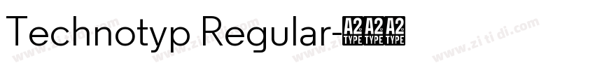Technotyp Regular字体转换